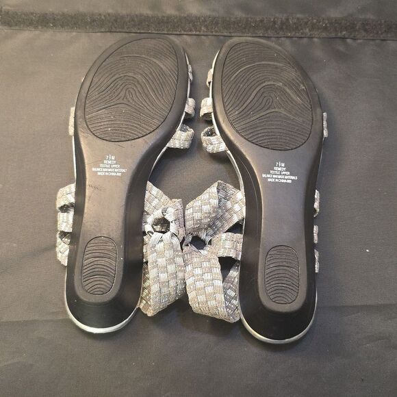 BRAND NEW IMPORT STRETCH REMEDY OPEN TOE MULTI-STRAP ESPADRILLE SANDAL - Picture 10 of 14